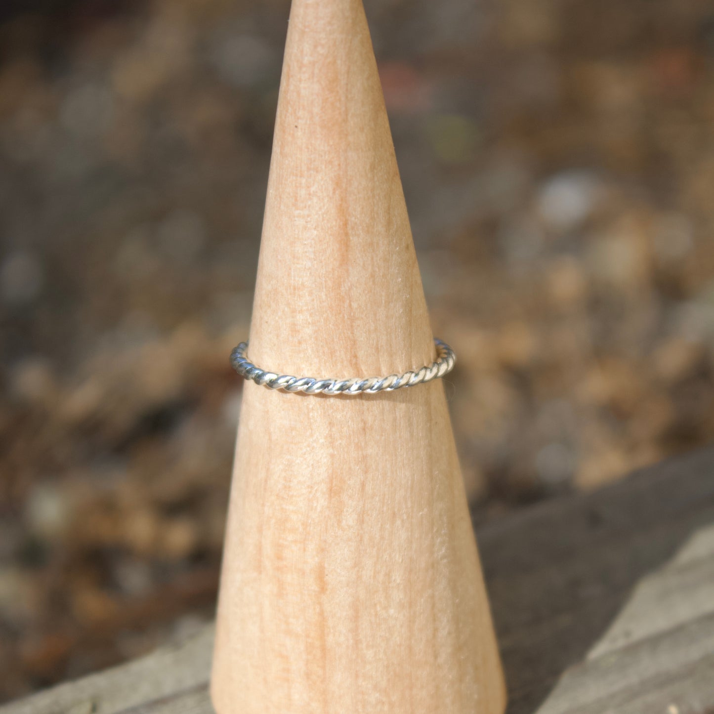 Dainty aqua ring size 7