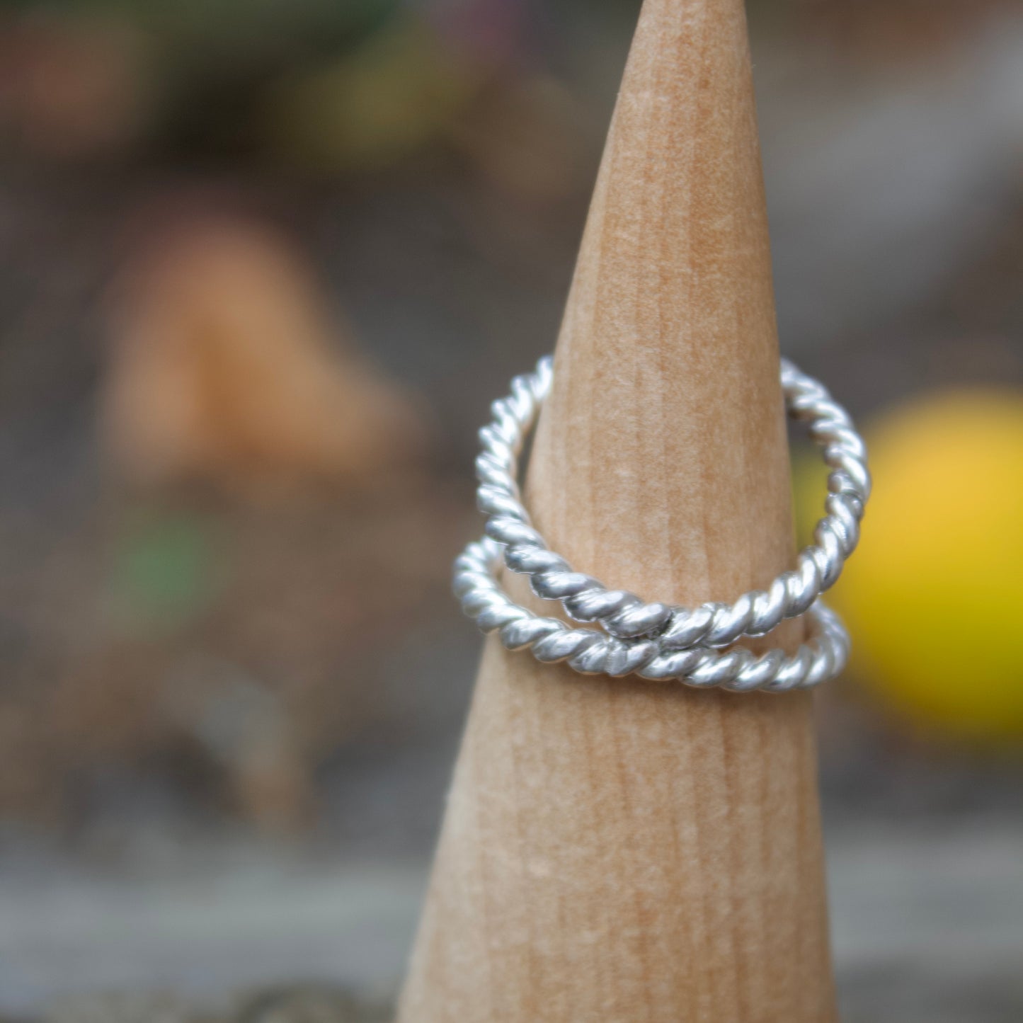 Prehnite double band ring