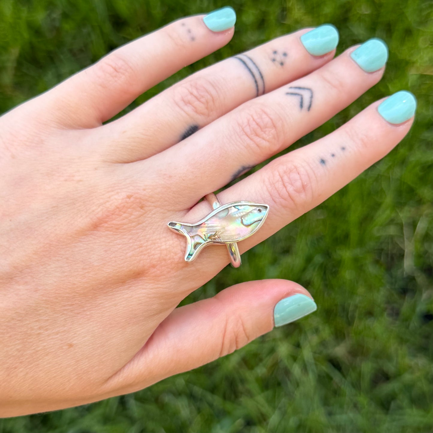 Adjustable abalone fish ring II