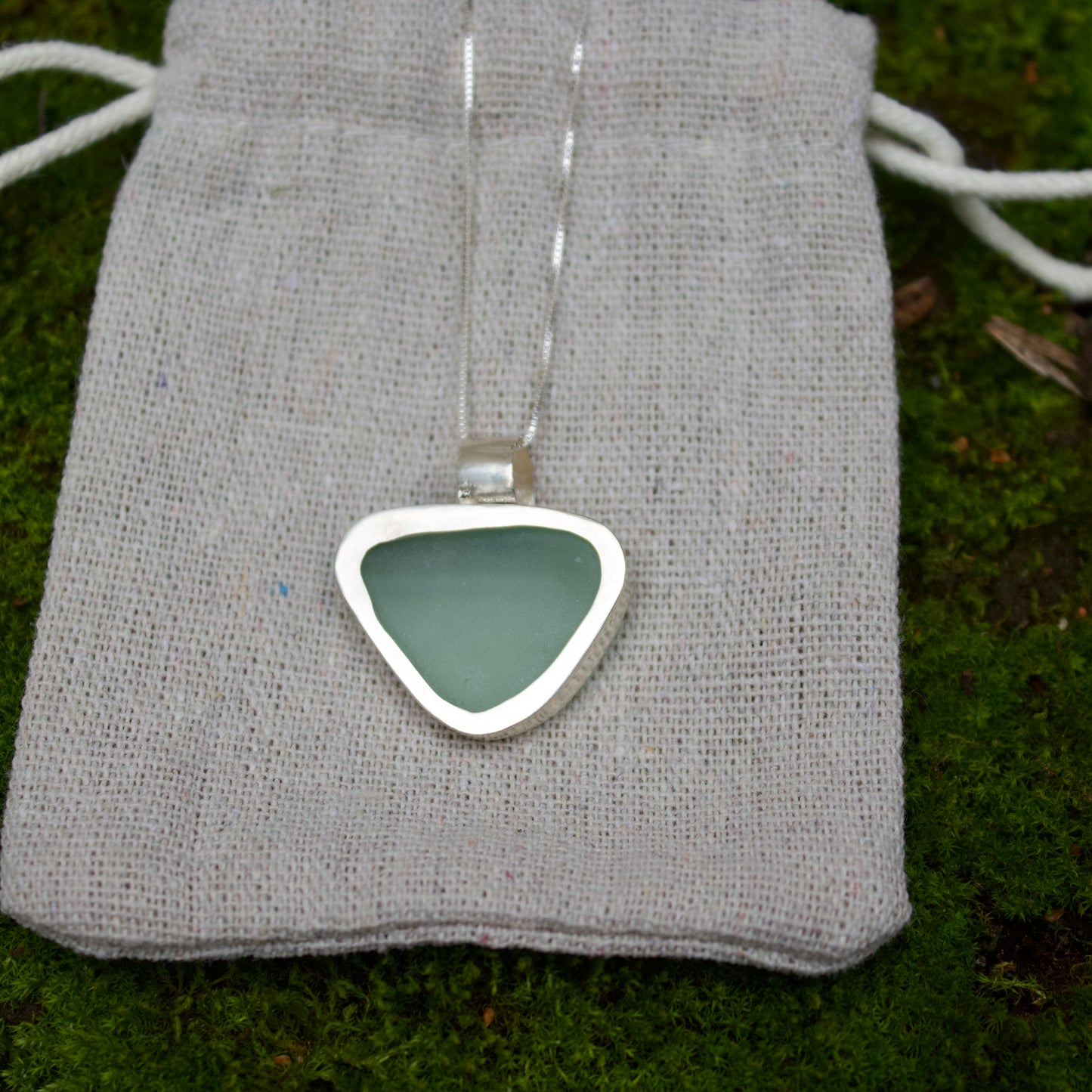 Chunky sea glass necklace