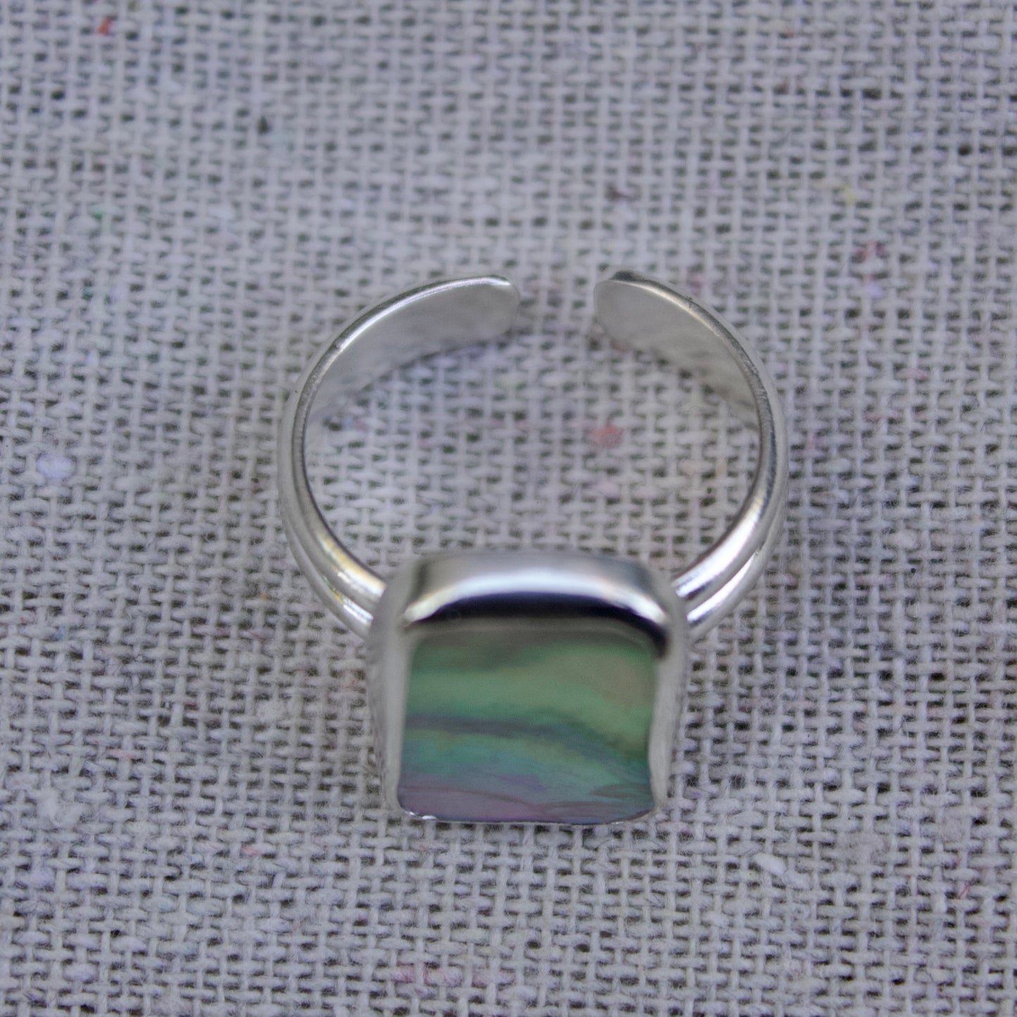 Adjustable abalone ring I