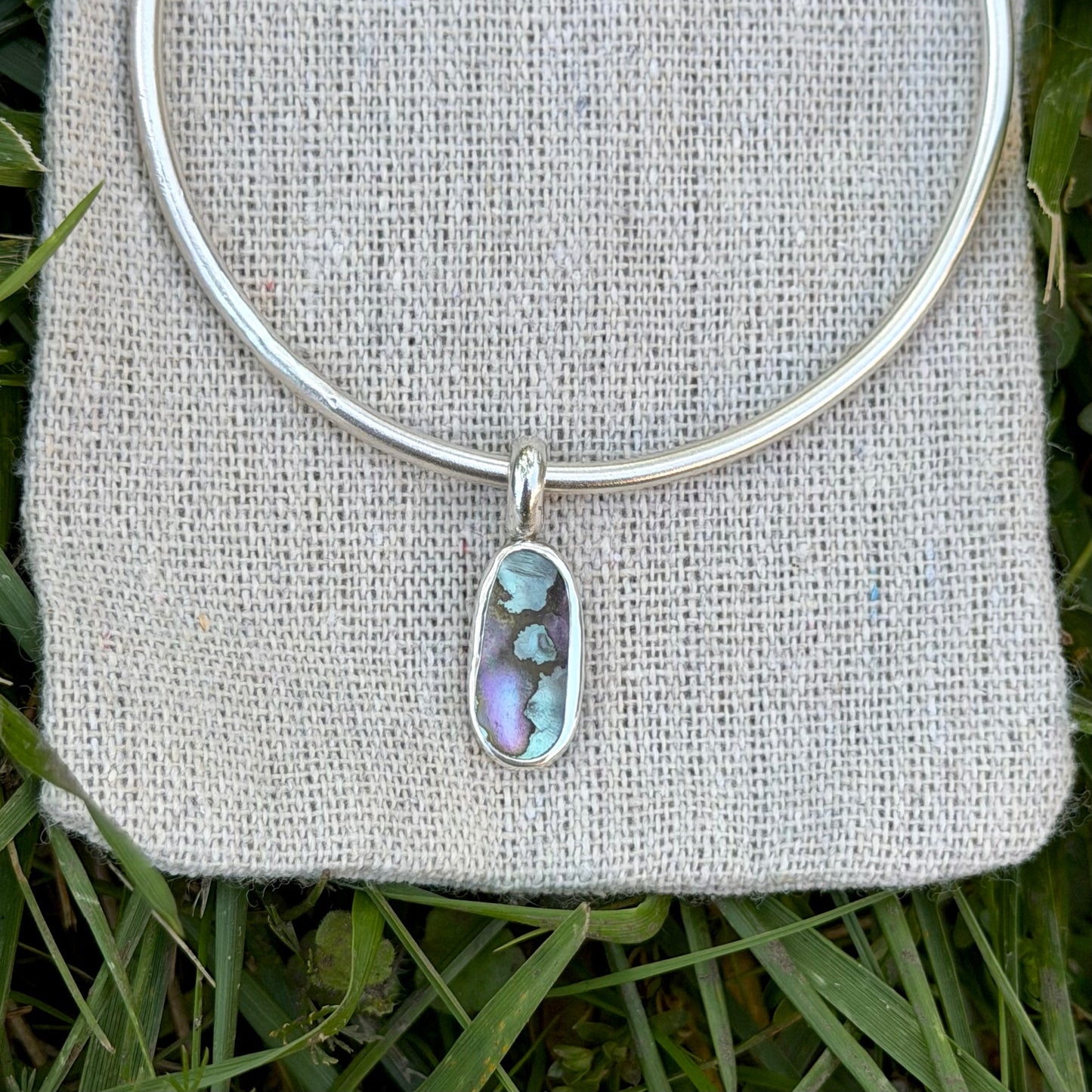 Abalone bangle size M