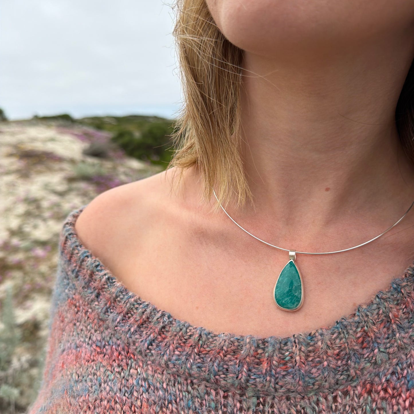 Amazonite choker