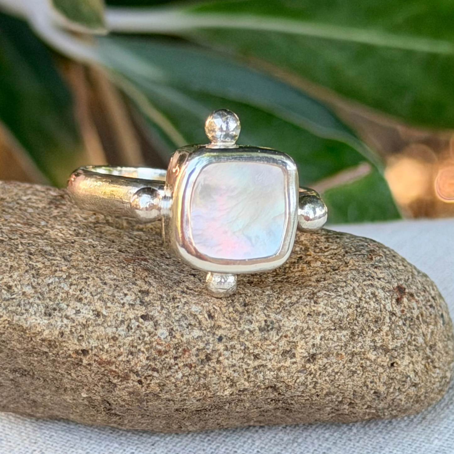 Square halo ring size 7.5