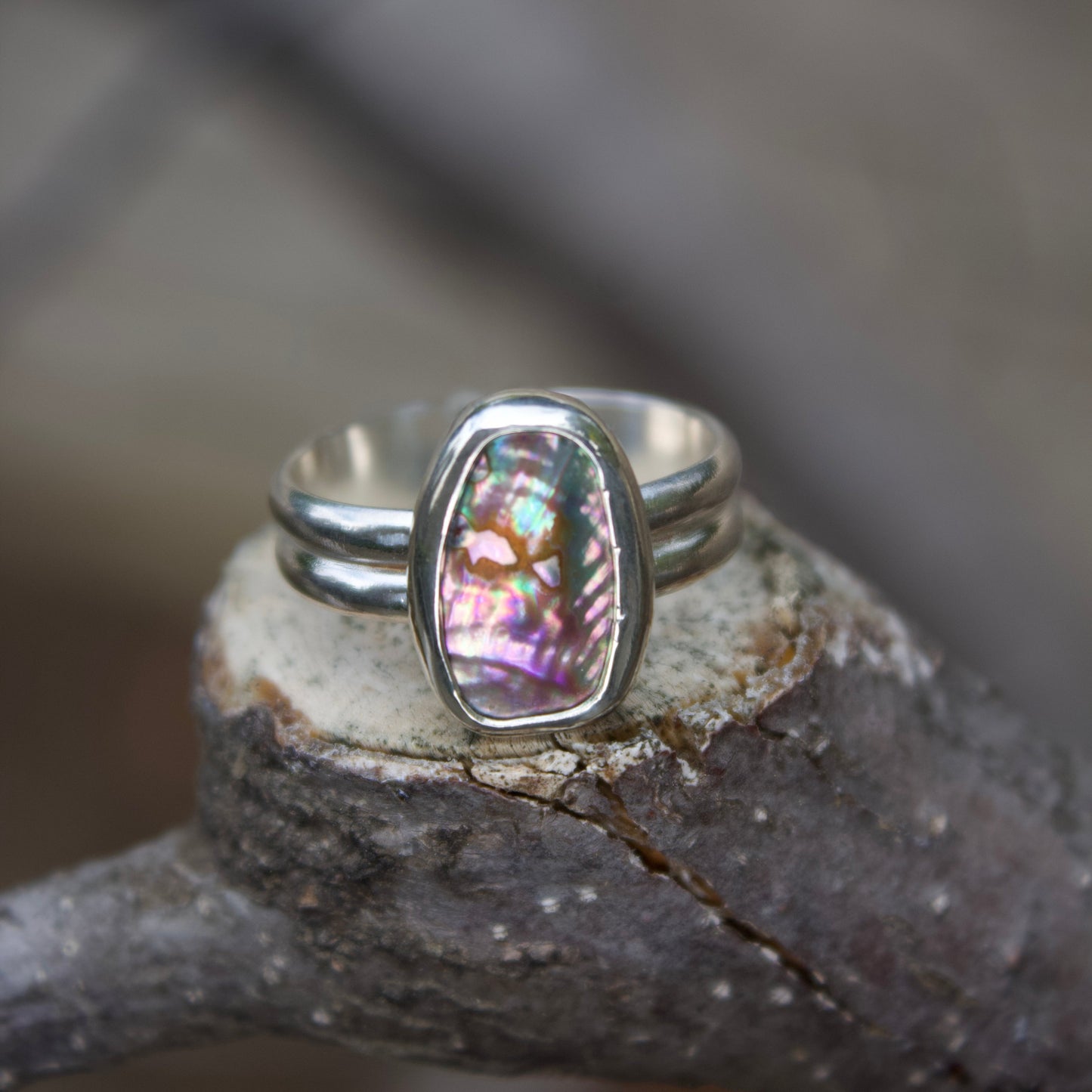 Abalone Glow ring
