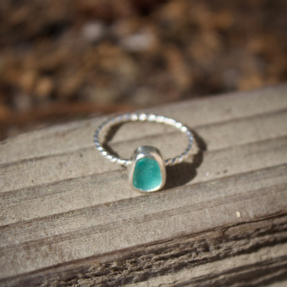 Dainty aqua ring