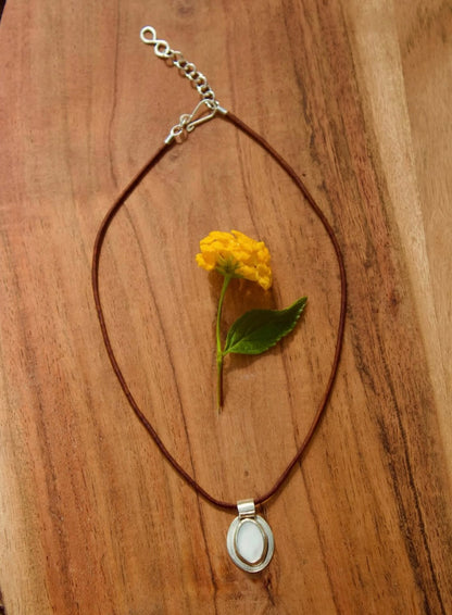 Flower moon necklace