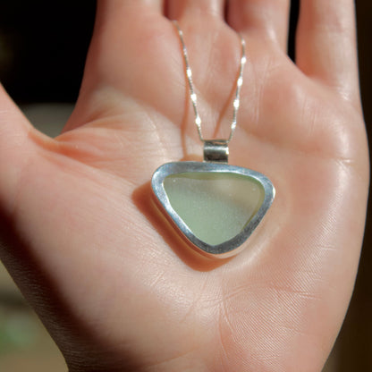 Chunky sea glass necklace