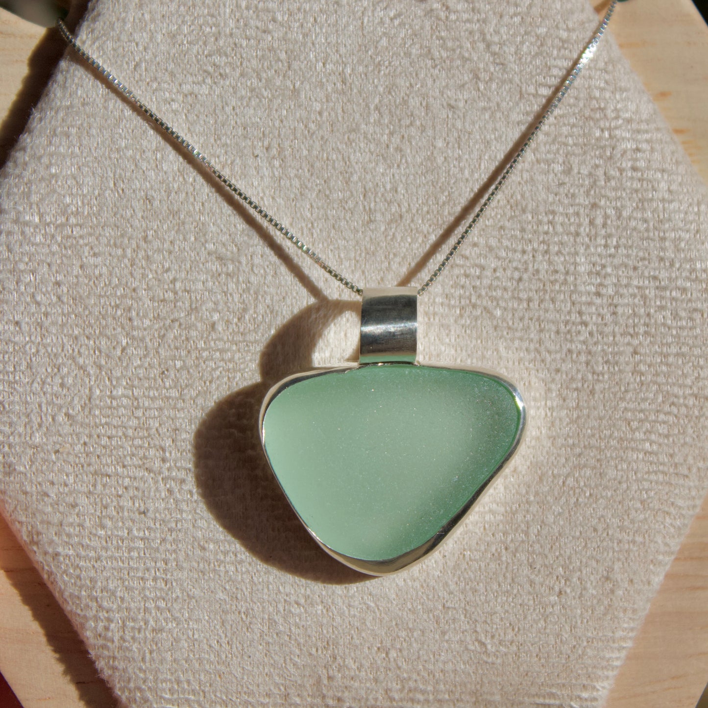 Chunky sea glass necklace