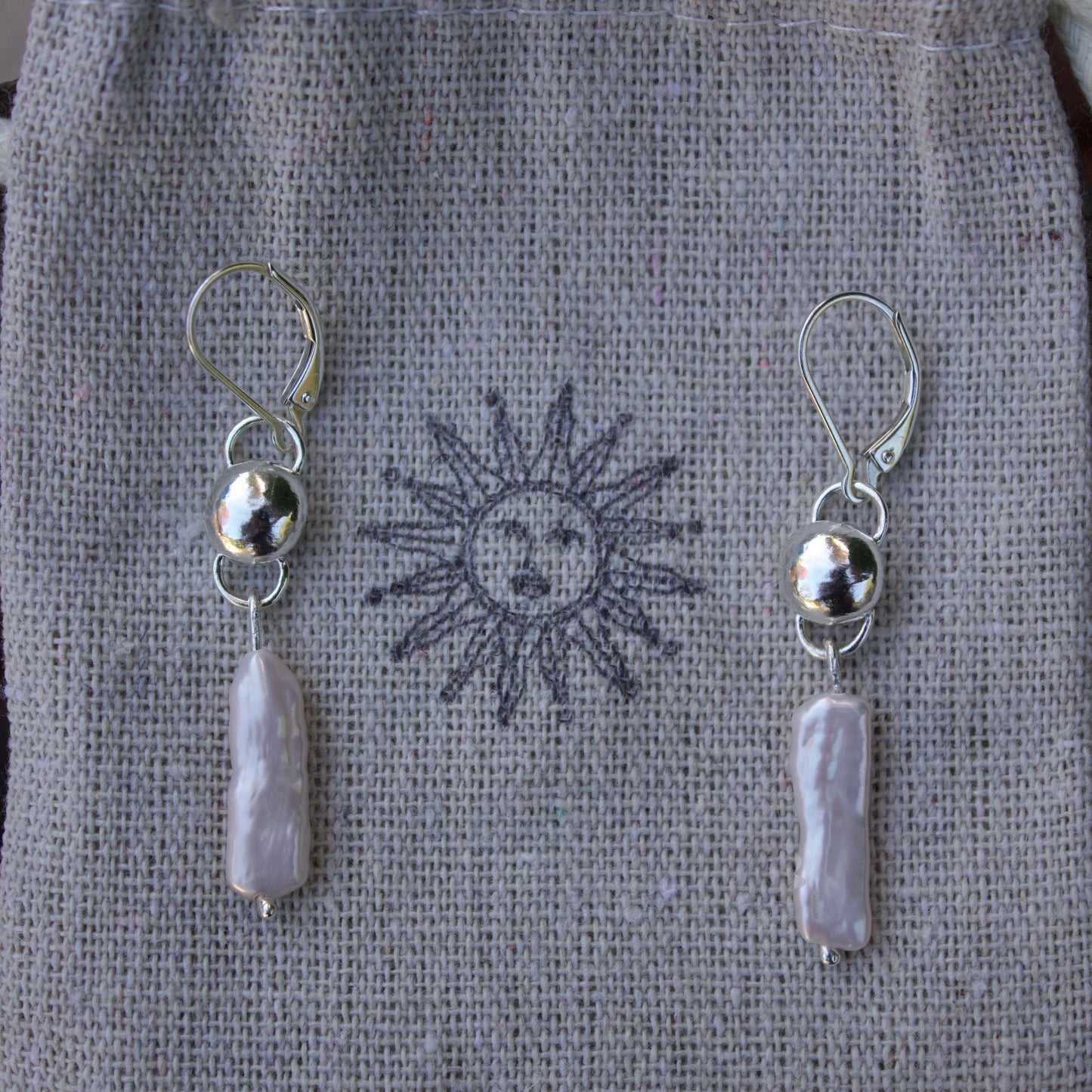 Freshwater pearl earrings