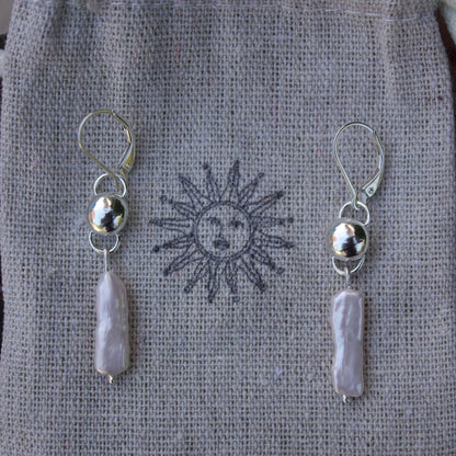 Freshwater pearl earrings