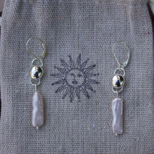Freshwater pearl earrings