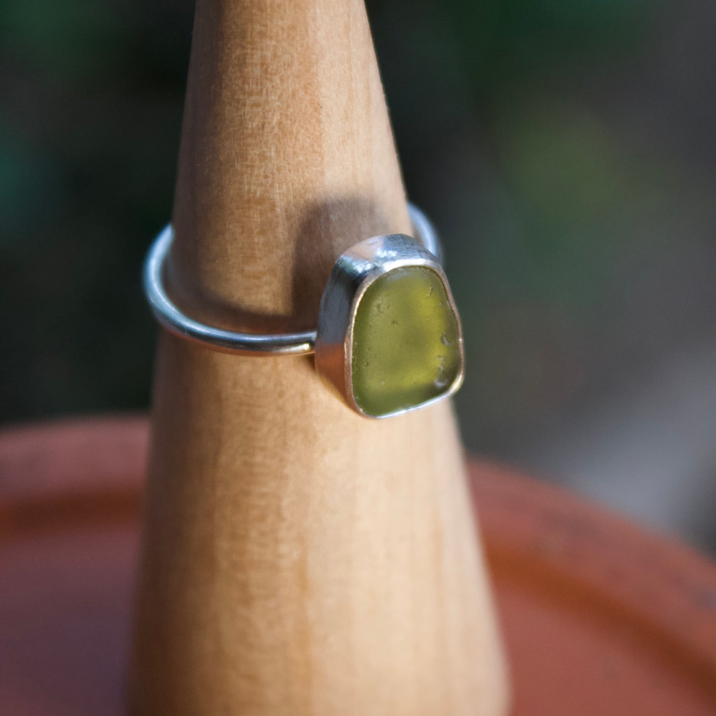 Moss green ring size 6.5
