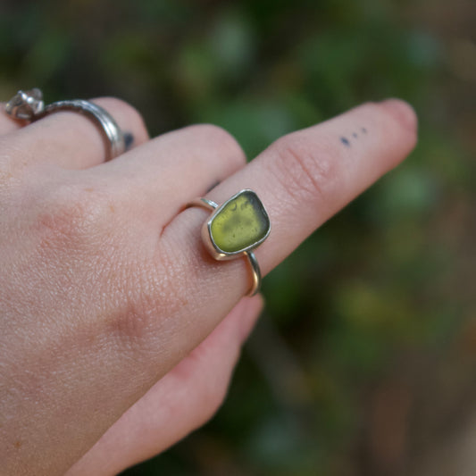 Moss green ring size 6.5