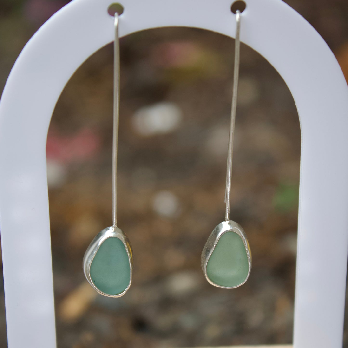 Ocean long hook earrings