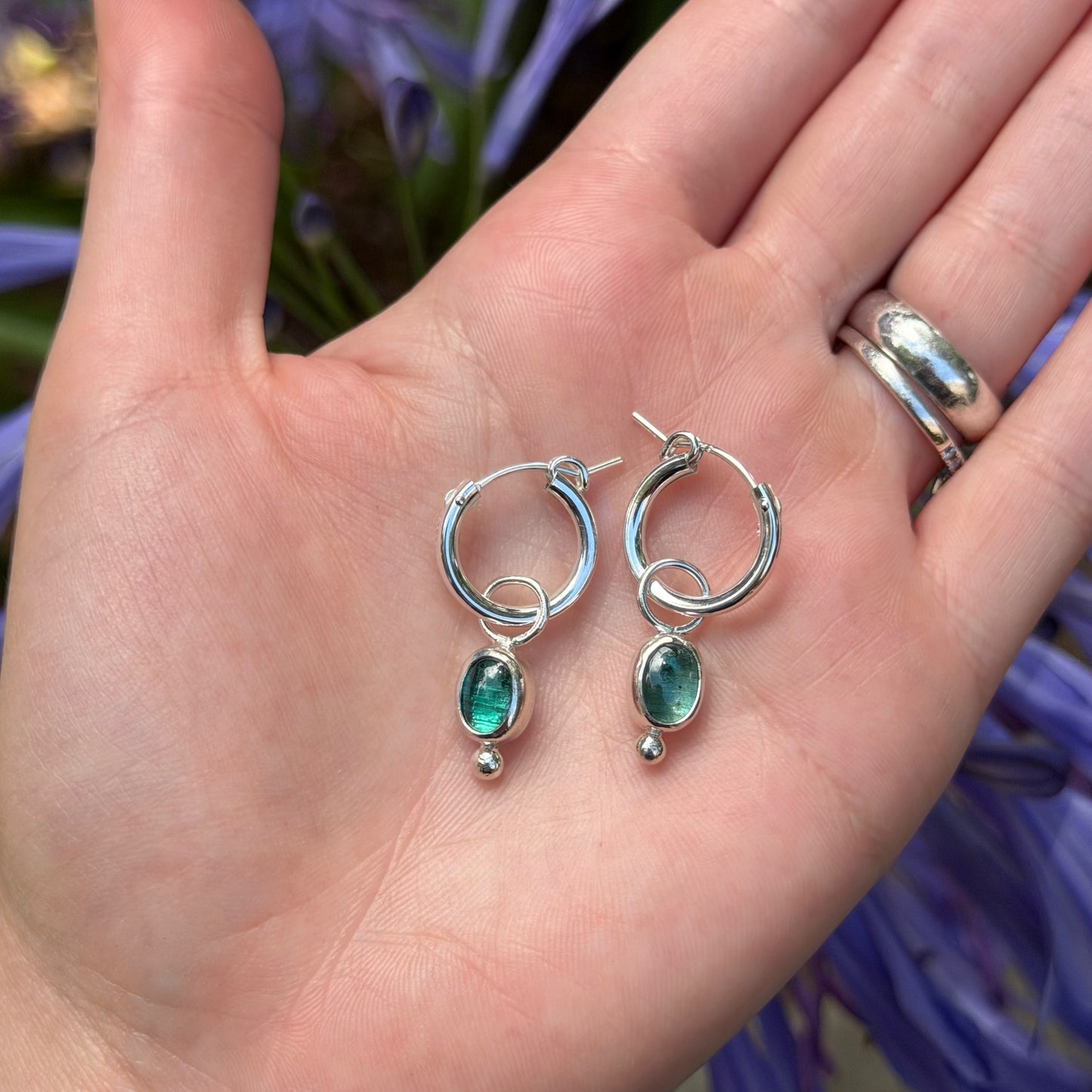 Kyanite hoops