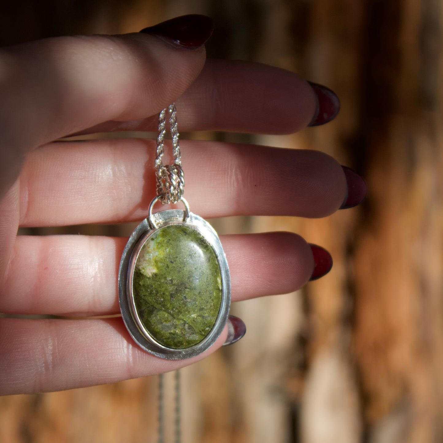 Unakite necklace