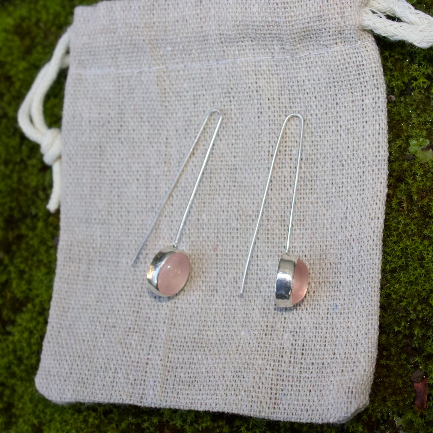 Rose quartz hooks