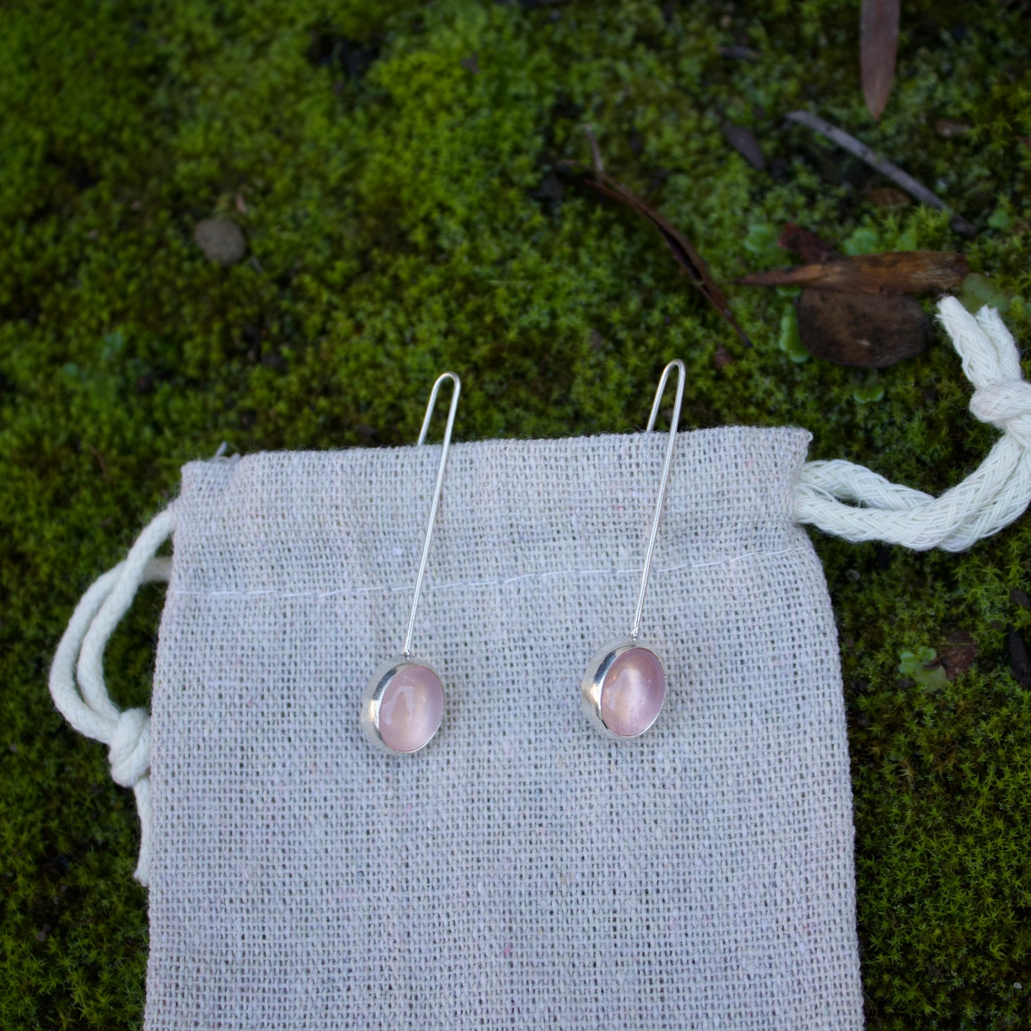 Rose quartz hooks