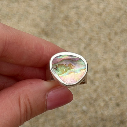 Adjustable abalone ring III