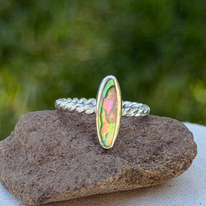 Abalone ring size 6.5