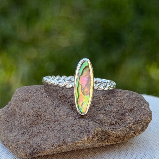 Abalone ring size 6.5