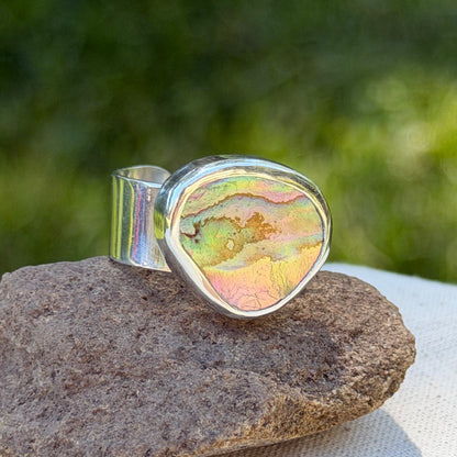 Adjustable abalone ring III