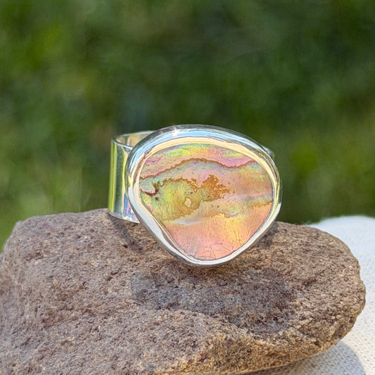 Adjustable abalone ring III