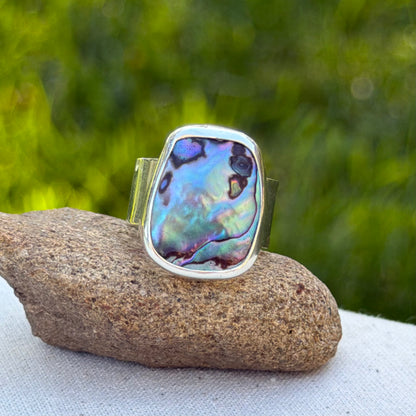 Adjustable abalone ring IIII