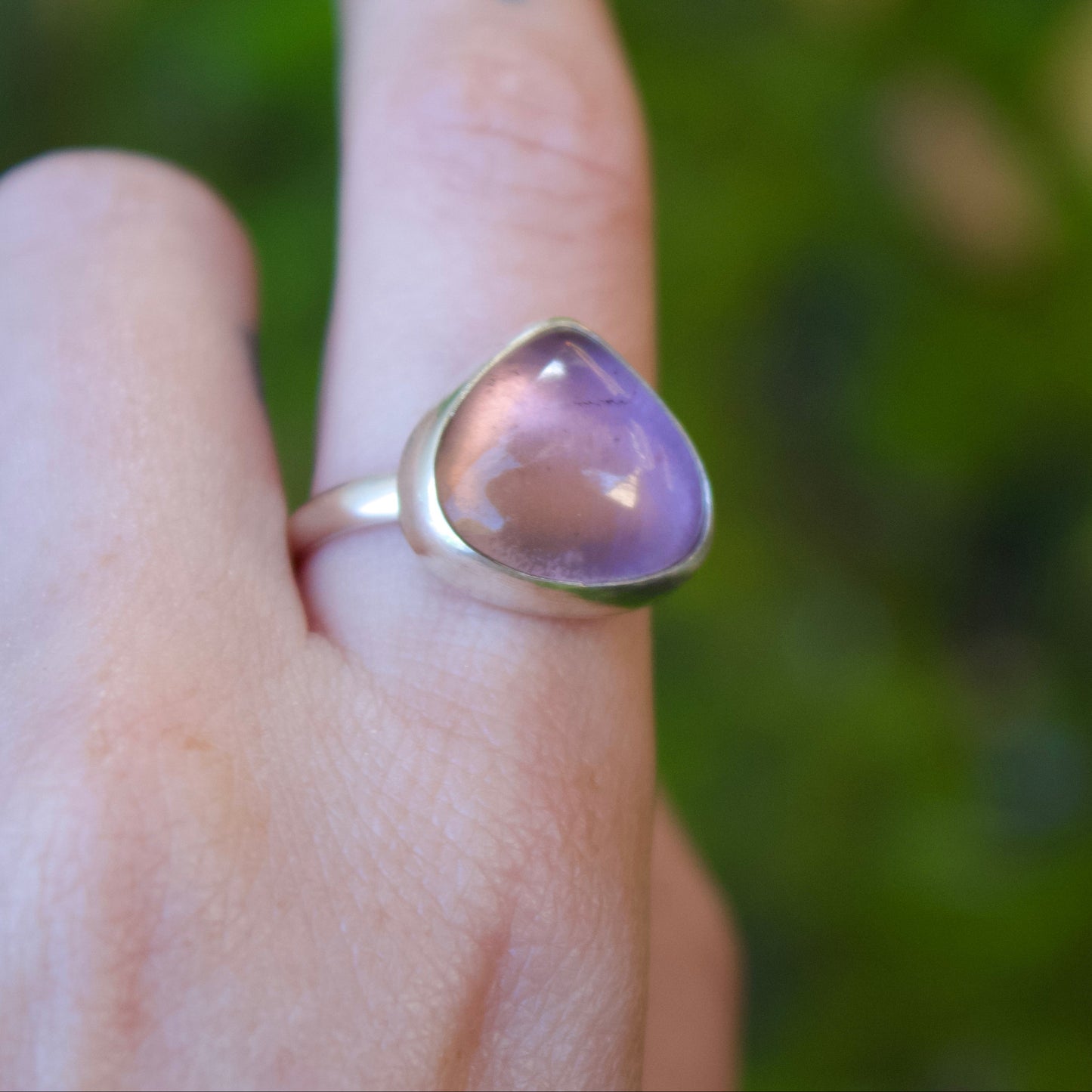 Adjustable ametrine ring