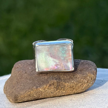 Adjustable abalone ring V