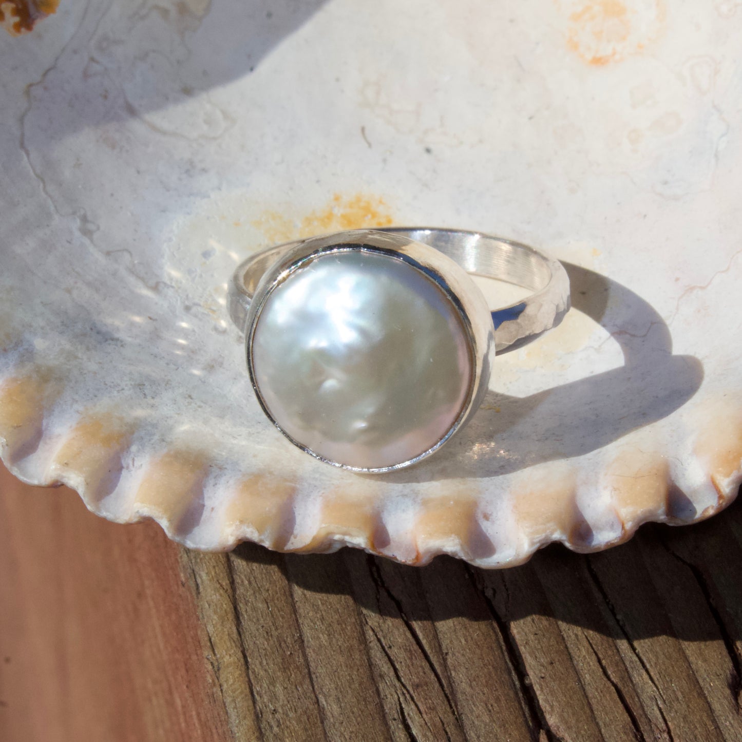 Freshwater pearl ring size 7.5