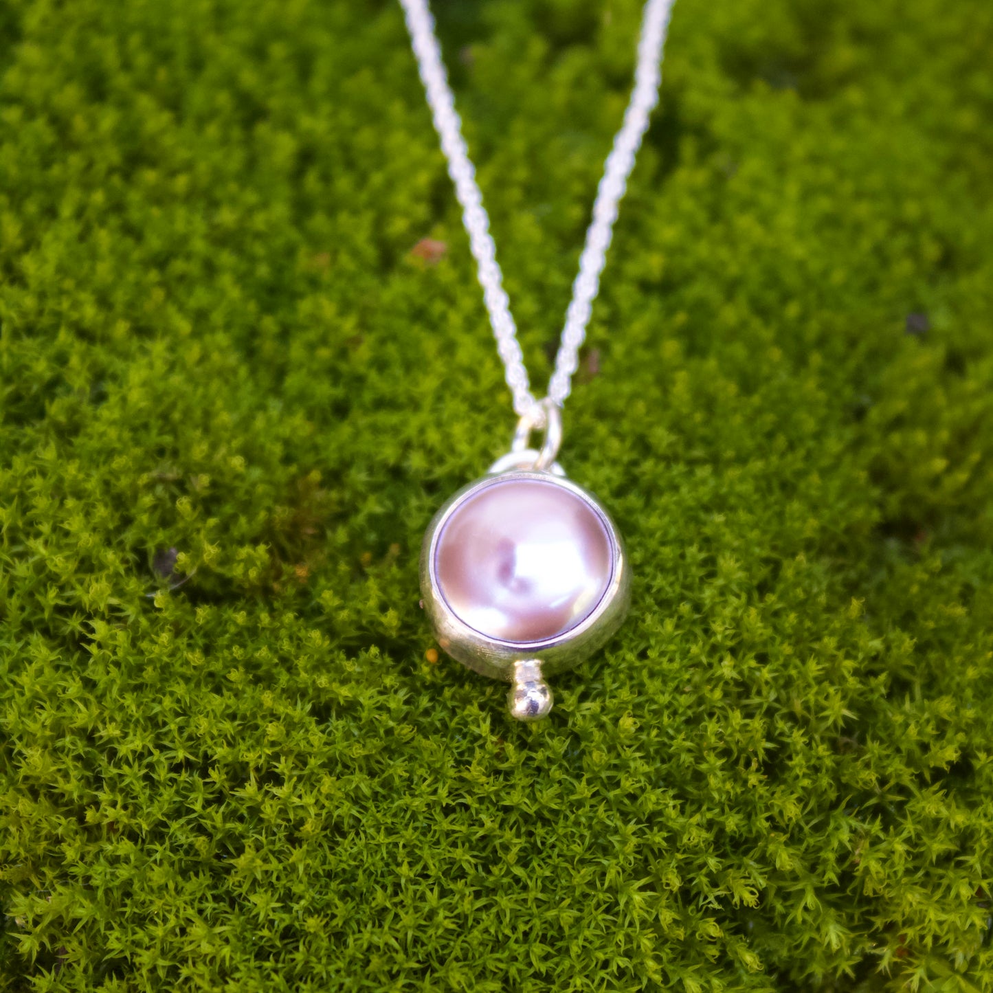 Pink pearl necklace