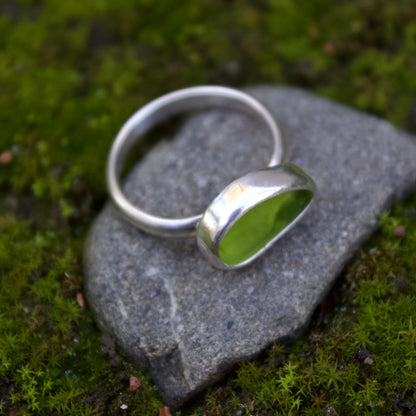 Lime green ring size 7