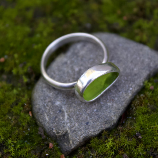 Lime green ring size 7