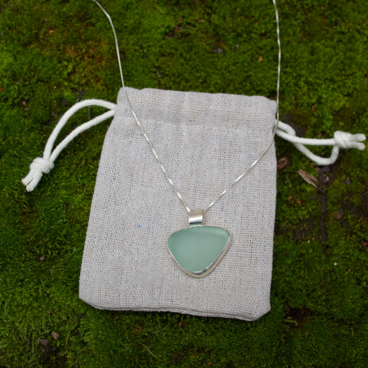 Chunky sea glass necklace