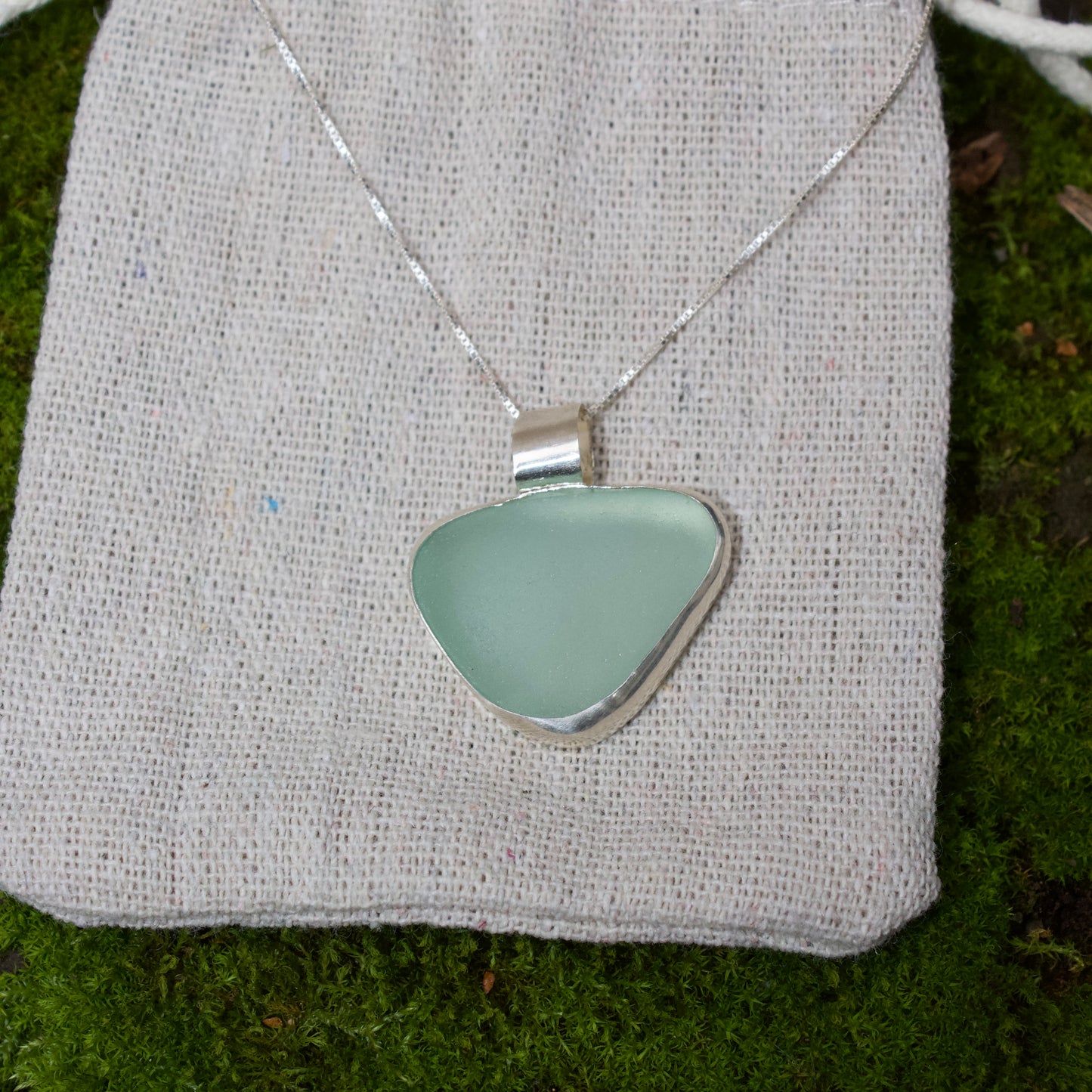 Chunky sea glass necklace