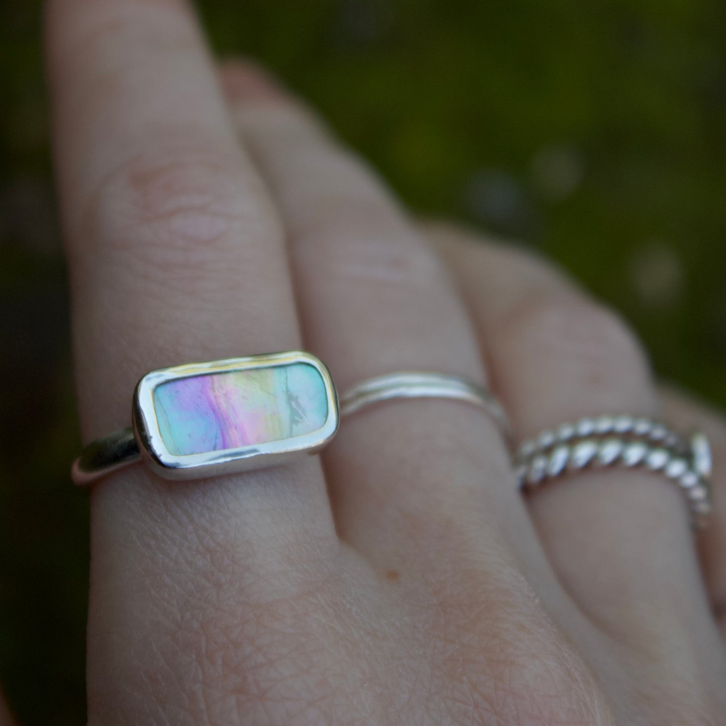 Adjustable abalone ring II