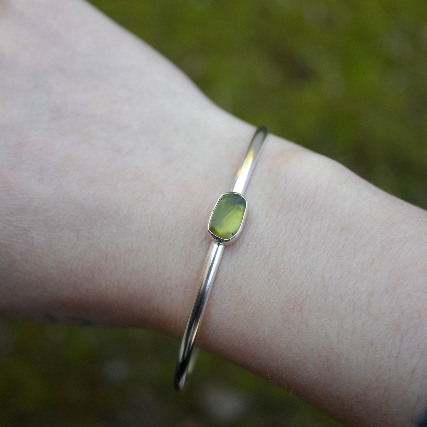 Peridot cuff