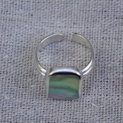 Adjustable abalone ring I
