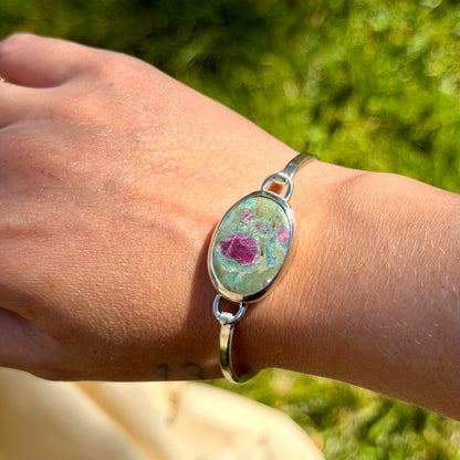 Ruby fuchsite convertible bracelet