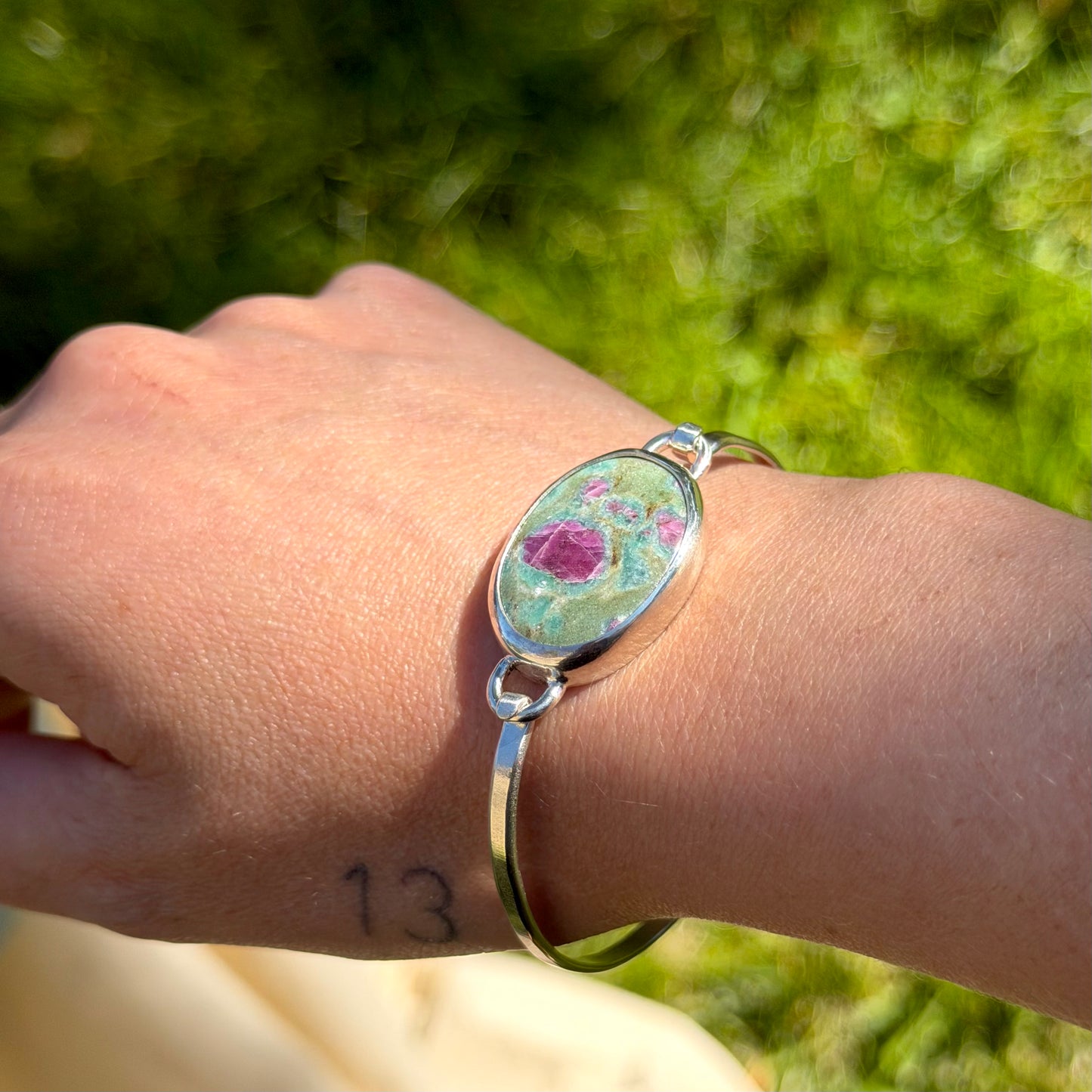 Ruby fuchsite convertible bracelet