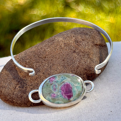 Ruby fuchsite convertible bracelet