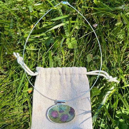 Ruby fuchsite choker