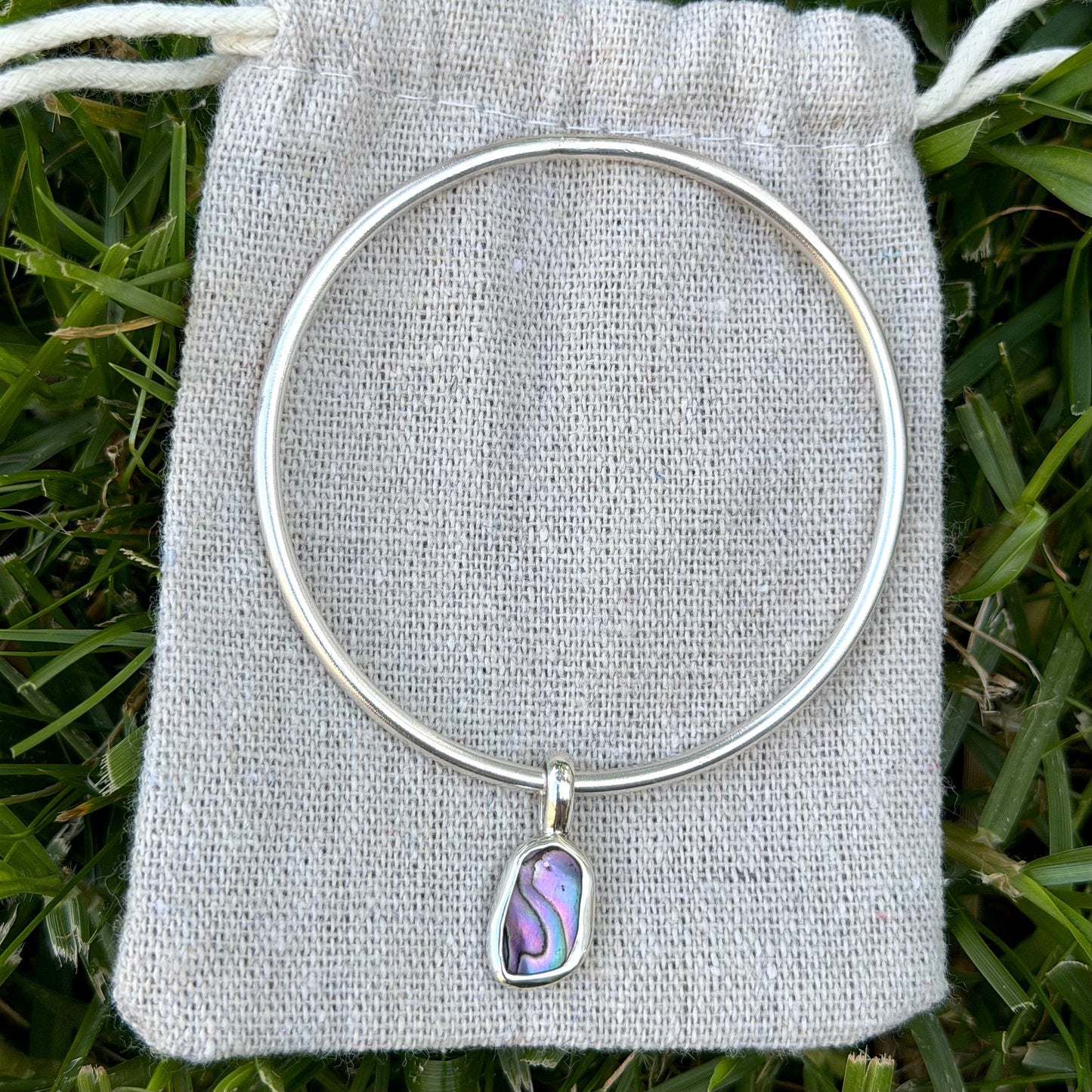 Abalone bangle III