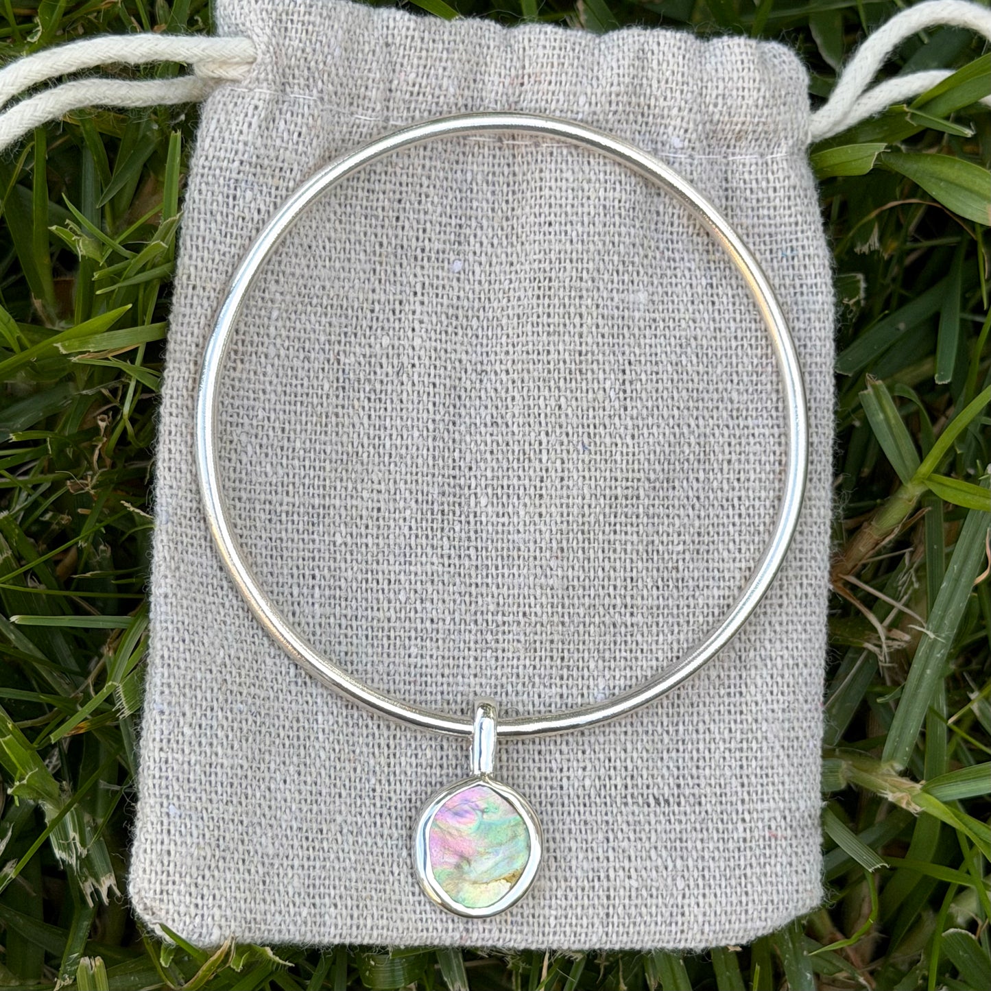 Abalone bangle III