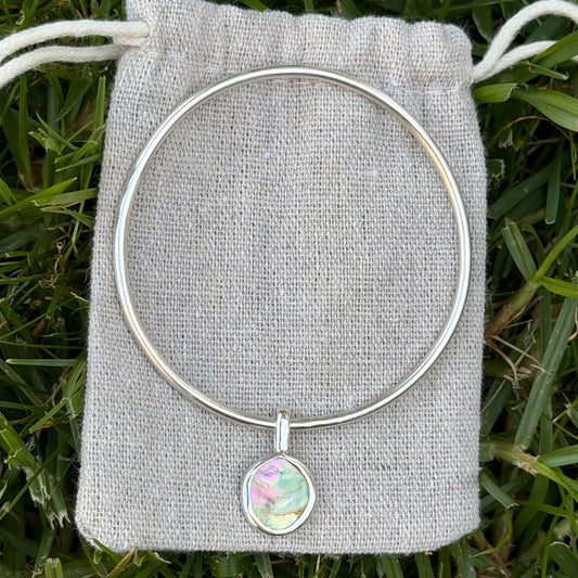 Abalone bangle size M