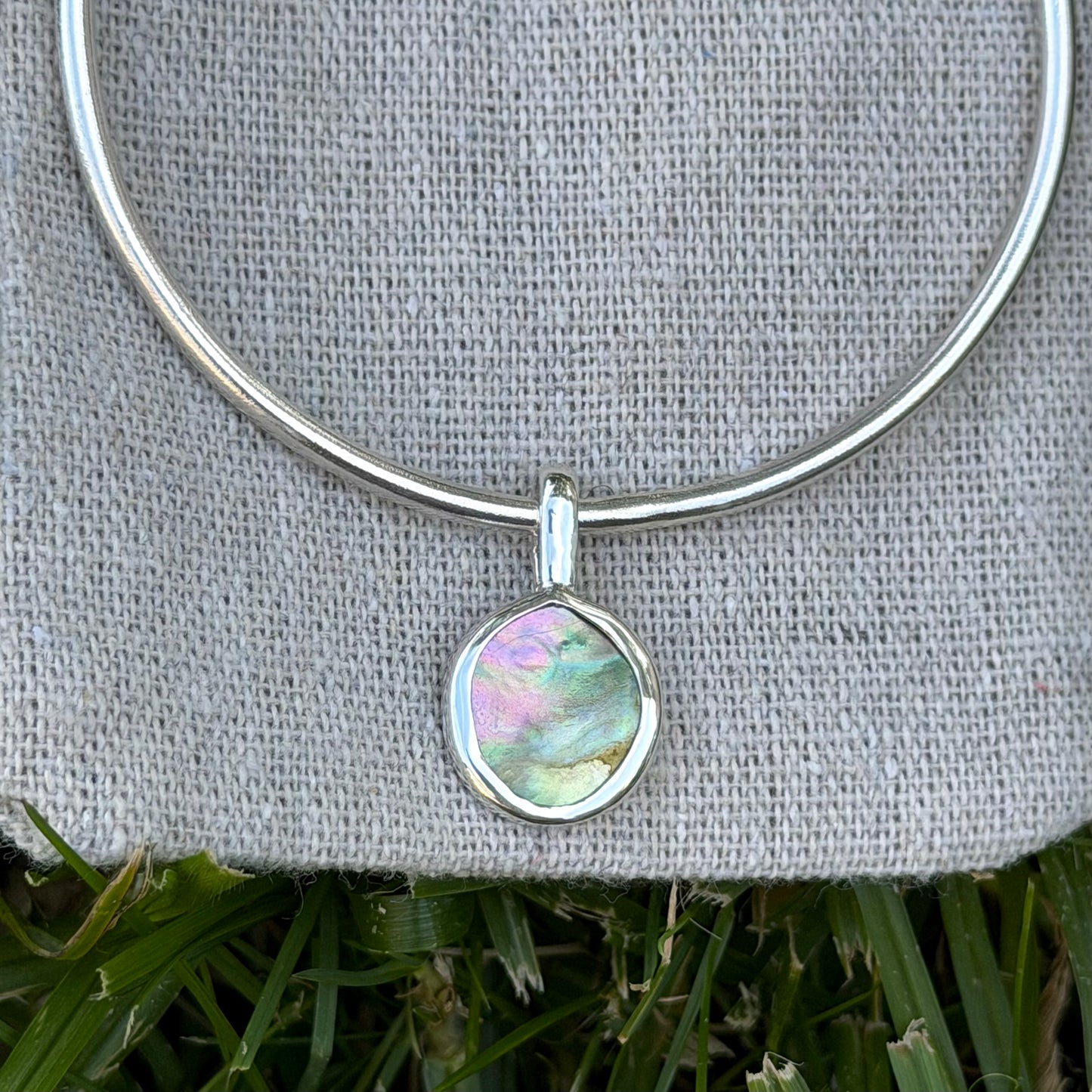 Abalone bangle III