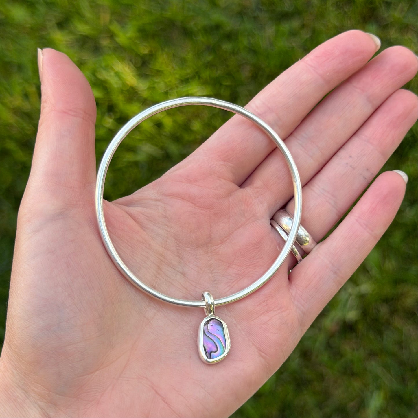 Abalone bangle III