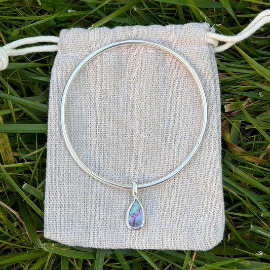 Abalone bangle size M
